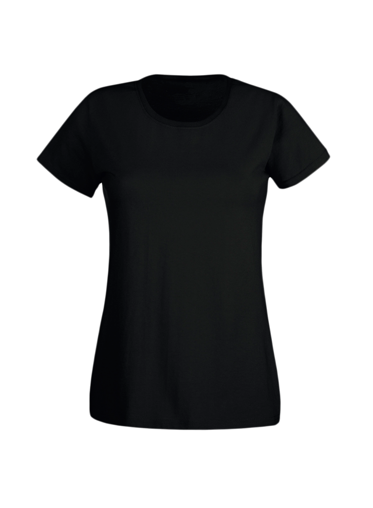 T-shirt Femme col rond à personnaliser coton éco-responsable – Black