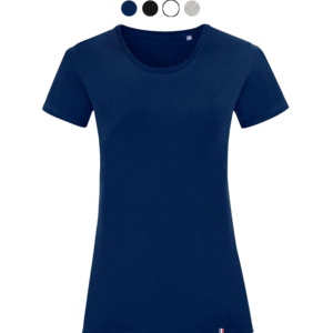T-shirt Femme col rond à personnaliser coton éco-responsable - 9 coloris